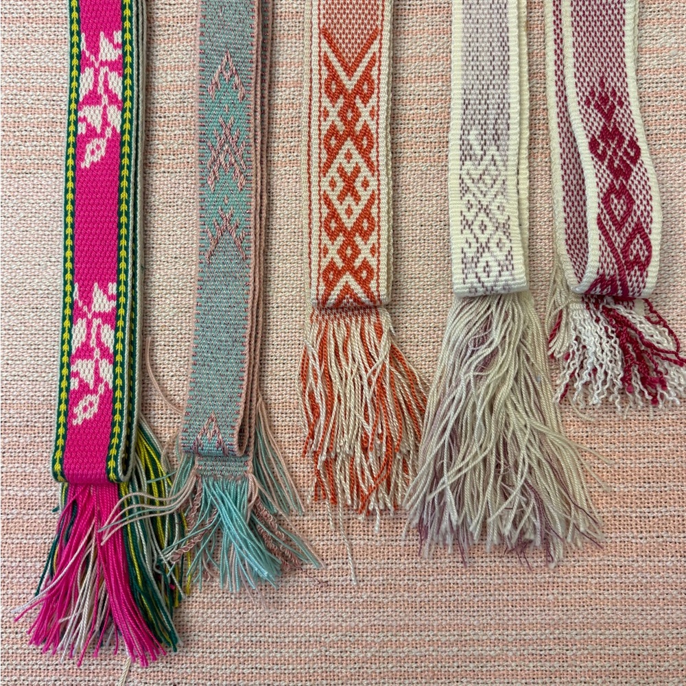 Source Unknown Colorful Patterned Belts - image 2